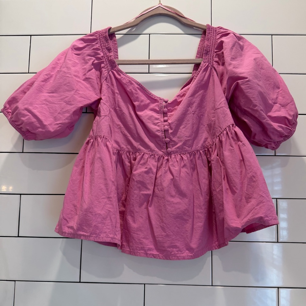 Free People Womens Veronica Cotton Off-The-Shoulder Blouse